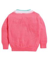 Little Angels Little Angels Baby Wool Round Neck Full Sleeves Jacquard Heart Pullover Sweater For Baby Girls Pullover Cozy Dad’s Little Angel Knitted Pullover